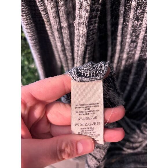 Free People Gray Slouchy Cardigan Duster Sz Small - Picture 5 of 5